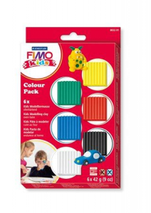 FIMO "Kids Color Pack" gyurma készlet 6x42g égethető 6 alapszín (8032 01)